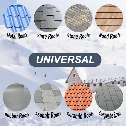 HEATIT 8JHSF1 Self Regulating Pre-Assembled Heating Cable with Spacer and Clips, Heat Tape for Roof Deicing and Pipe Freeze Protection,120V 8W/ft, 36FT - color: 8W/FT (KIT), style: 36FT
