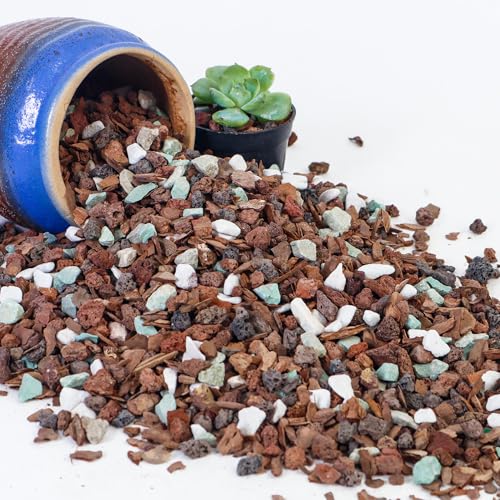 Bonsai Soil 2QT,Fast Draining Organic Potting Soil Mix Perlite,Lava,bark,Volcanic Rock,Green Zeolite,Premium Pre Mixed Bonsai Soil for Potted Plants - size: 2 Quart