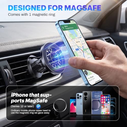 Magnetic Car Phone Mount for MagSafe, Air Vent Holder