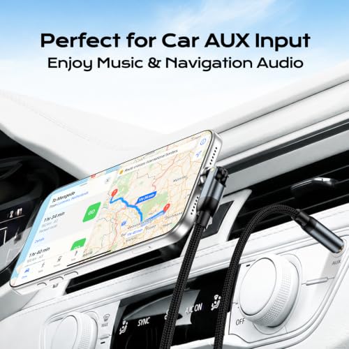 540° Rotating USB C to 3.5mm AUX Cable for Car 3.3FT, Type C to Audio Cable