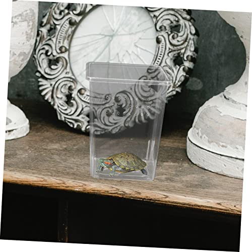 Abaodam 3Pcs Reptile Feed Bins Spider Enclosures with Ventilation for Snails Tarantulas and Other Creatures Habitat Box for Pet Observations