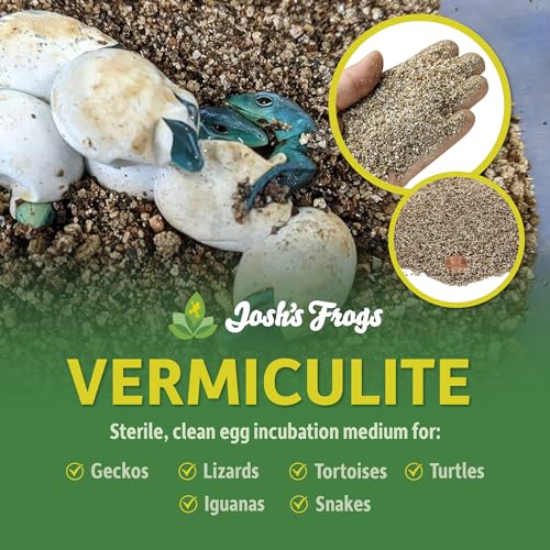 Josh's Frogs Vermiculite for Incubating Reptile Eggs, Housing Crickets and Starting Seeds (10 Quarts)