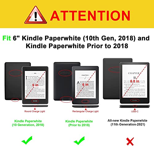 Fintie Stand Case for 6" Kindle Paperwhite 10th Gen 2018, Rose Gold - color: Rose Gold
