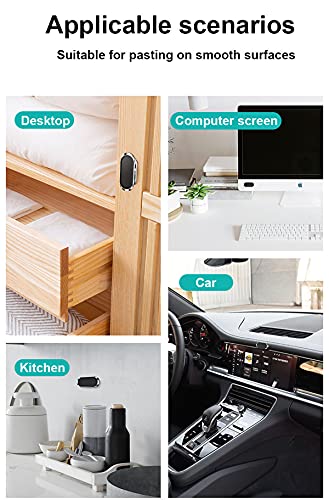 Magnetic Phone Holder 2 Pack, 360 Rotating Universal Car Mount, Compatible with Smartphones, Suction Shell Absorbs, Fits iPhone, Huawei, Xiaomi