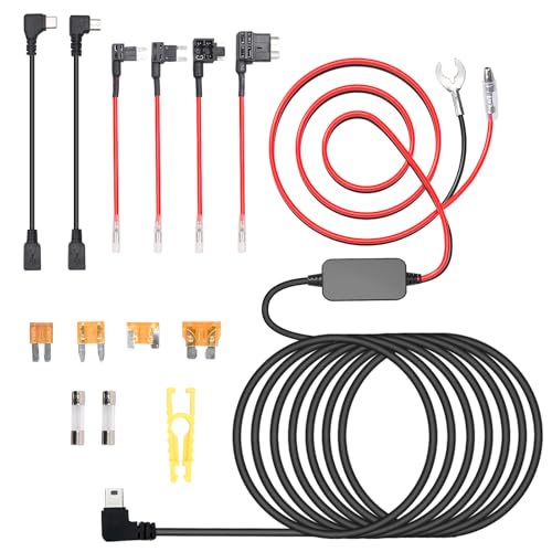 3-in-1 USB-C Micro USB & Mini USB Dash Cam Hardwire Kit