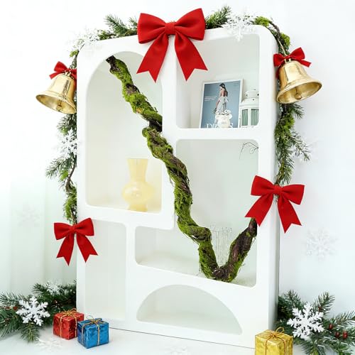 74.8" Thick Fake Tree Trunk Branches Wall Moss Twig Hanging Vine | Large Cherry Blossom Artificial Room Ceiling Plants Wood Twigs Rattan for Garden Wedding Halloween Outdoor Jungle Decoration - size: 6ft 3in