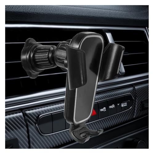 YoRise Car Phone Holder Mount for Air Vent, Universal 360° Rotation Auto Air Vent Cell Phone Holder with Wider Clamp & Metal Hook, Automobile Phones Stand Cradle for All Smartphones (Black)