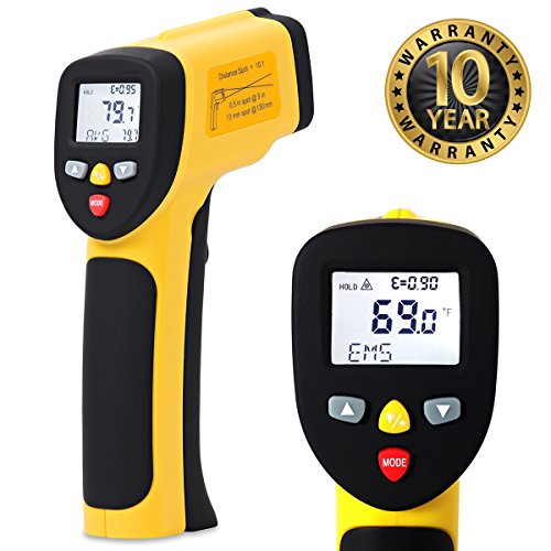 Temperature Gun (NOT for Body Temp) - Accurate High Temperature Dual Laser Infrared Thermometer -58°F to 1922°F - Digital Surface IR Thermometer eT1050D - style: eT1050D