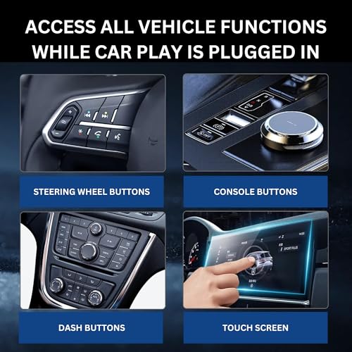 Wireless Car Play Adapter - Convert Wired to Wireless for iPhone & Android | Car Play for Vehicles 2017+ | Bluetooth Connection | Hands-Free Control | Charger with 2.6 ft. Retractable Charging Cord