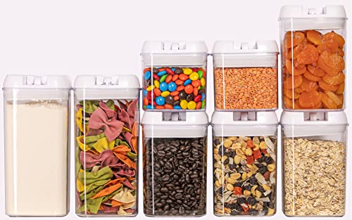 8-Piece, Air Tight Food Storage Container, Pantry organization container
