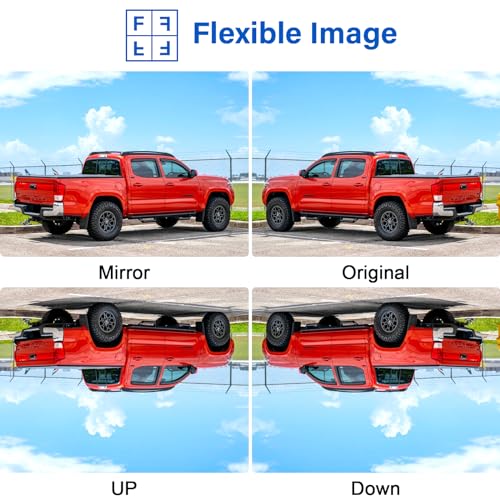 HD 1080P Wireless Backup Camera for Truck: 5 Inch Clear Day & Night Vision - size: 5'' + License Plate Camera for Truck