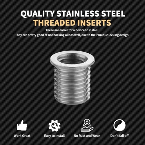 Thread Repair Inserts M8X1.25X16.2MM Insert Qty 10 Stainless Steel - size: M8X1.25X16.2MM Insert