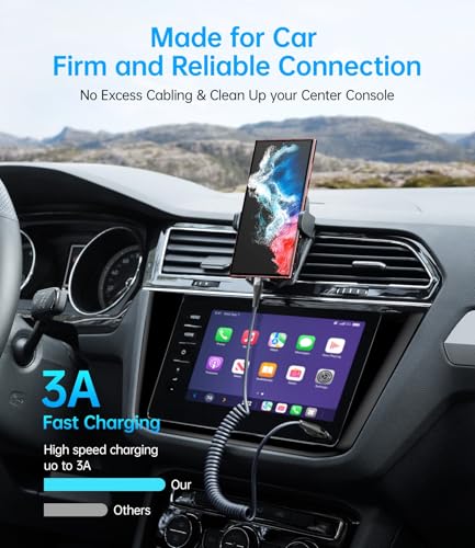 Coiled USB C Cable Fast Charging for Car 3FT/5FT, USB A to USB C Cable - color: Black, size: 3FT/5FT, style: USB A to USB C