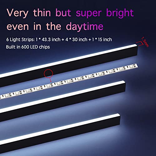 Car LED Strip Lights, Interior Car Ambient Lighting Dream Color