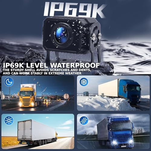 PARKVISION 10.36" 4-Channel RV Backup Camera System Carplay & Android Auto