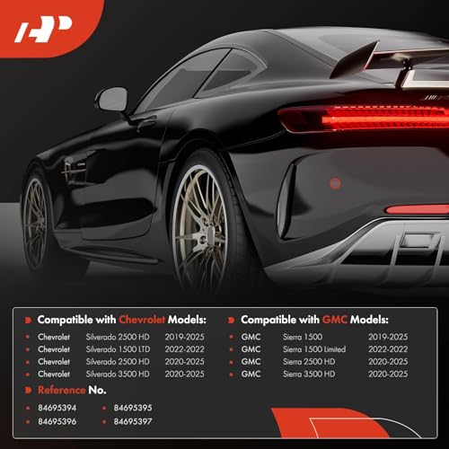 A-Premium 4-Pack Rear Inner & Outer Parking Assist Sensor Retainer Bezels