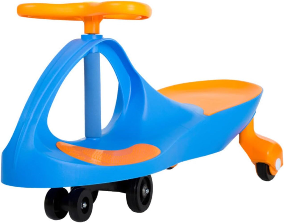 Blue and Black Lil' Rider Wiggle Car Ride on Toy, No Batteries, Gears, or Pedals, Ages 3 and Up, Develops Motor Skills, Indoor or Outdoor Use