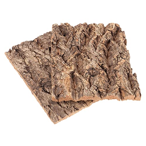 2Pcs Natural Reptile Hide Tree Bark Decor for Terrarium Climbing Tree Bark Decoration for Lizards Turtles Geckos Frogs Chameleons Habitat Background and Climbing Surface
