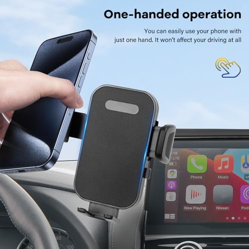 Car Phone Holder Compatible with 2021-2024 Armada & 2022-2024 QX80 12.3-inch Screen Auto Interior Accessories Decoration Mobile Cell Phone Mount Bracket with Hands-Free & 360°Rotation - size: Compatible with Armada 2021-2024 & QX80 2022-2024