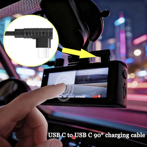 USB C to USB C Cable Compatible with REDTIGER Dash Cam, Replacement for RED Tiger Car Dash Cam Cord Power Adapter 11.5ft