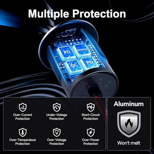 78W 12V USB Outlet with Silver Ring, Aluminum Car USB C Socket - color: 2Pcs