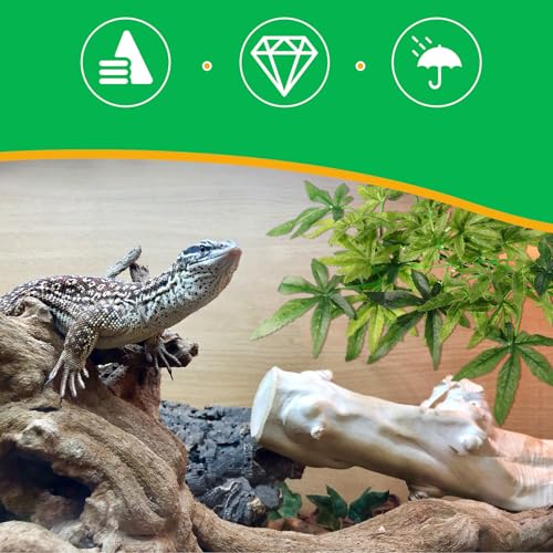 Artificial Reptile Terrarium Plants with Cactus Design, Simulation Habitat Decor for Lizard and Amphibian Tanks, Fake Plastic Plant for Reptile Habitat Accessories