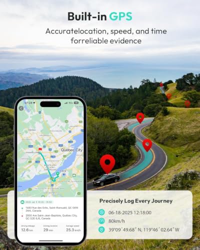 BOTSLAB G300H Plus 4K Hardwire Kit Dash cam Front and Rear, STARVIS 2, App