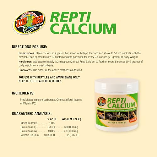 Zoo Med Repticalcium with D3 3 oz.