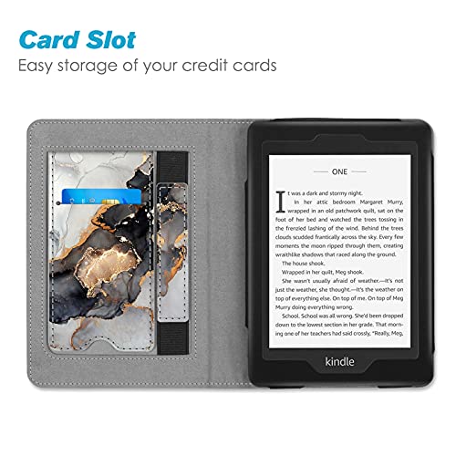 Fintie Stand Case for 6" Kindle Paperwhite 10th Gen 2018, Cloudy Marble - color: cloudy marble