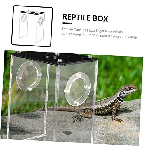 Reptile Tank Accessories Acrylic Cage for Breeding Box Observation Window