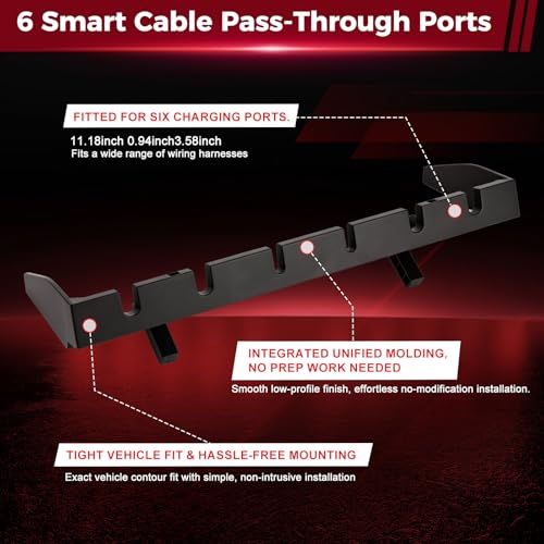 Dash Cord Organizer Compatible with Mercedes Sprinter VS30 19-26, 6 Ports