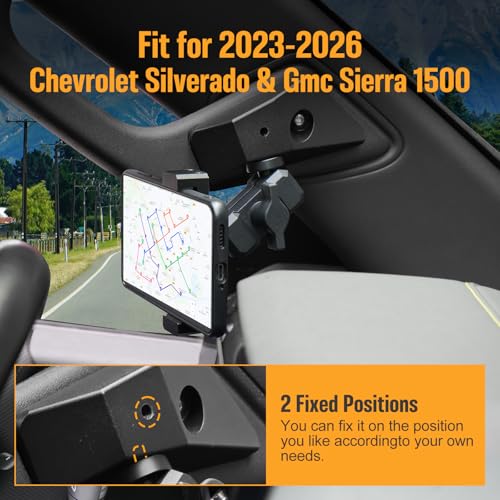 FUNY Dashboard Left Side Phone Holder Mount Compatible with Chevy Silverado