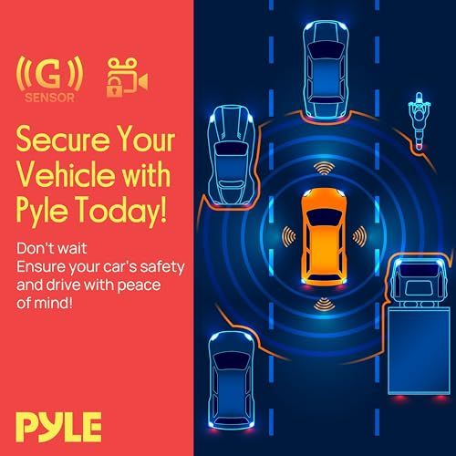Pyle Dash Cam Rearview Mirror - 4.3” DVR Monitor Rear View Dual Camera Video Recording System in Full HD 1080p w/Built in G-Sensor Motion Detect Parking Control Loop Record Support - PLCMDVR49