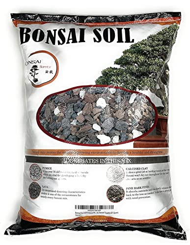 Bonsai Soil by The Bonsai Supply – 20qts. Professional Bonsai Soil Mix | Ready to use| Great for All Bonsai Tree Varieties. - size: 20 Quarts Professional Mix