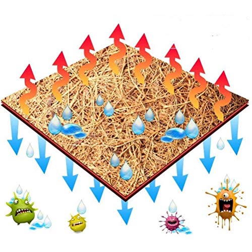 Aramox Coconut Fiber Reptile Mat Natural Coconut Fiber Substrate Mat 60x100cm Soft Absorbent Pet for Lizards Turtles Snakes with Washable Reusable Carpet (Brown)