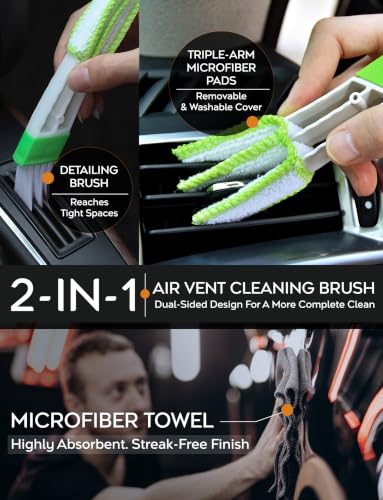 TAKAVU Car Duster Kit, Ultra Soft Microfiber, Lint & Scratch Free - size: Microfiber Soft Feather