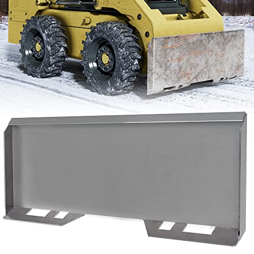 YITAMOTOR 5/16'' Universal Quick Attach Mount Plate with Bottom Connector Holes & Reinforced Top Bar, Compatible with Kubota and Bobcat Skid Steers and Tractors - size: 5/16"