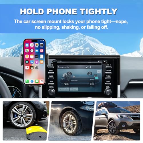 Car Phone Holder Compatible with Toyota RAV4 2019-2025 7/8-inch Screen Screen Fixed Clip, Phone Mount Accessories - size: 2019-2025 Toyota RAV4
