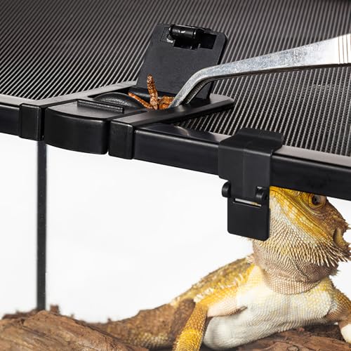 TEHAUX 6pcs Terrarium Cover Clip, Aquarium Lid Clips Reptile Screen Clamp Terrarium Lock Enclosure Fish Aquarium Screen Top Pet Tank Latch - Compatible with NOMO YL-07