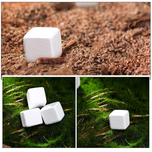 Unomor 30pcs Reptile Calcium Blocks Mineral for Tortoise Turtle Lizard and Amphibians, Natural Mineral Rock with Trace Elements for Shell Growth and Health Maintenance
