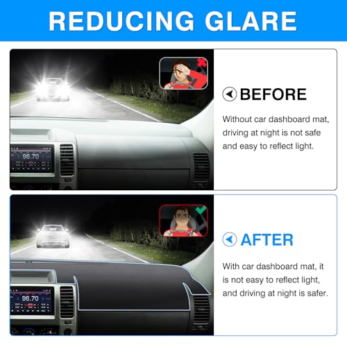 Autorder Gray Dashboard Cover Mat for Nissan Frontier 2007-2021 / Suzuki Equator 2009-2012 Accessories Dash Cover Upgrade Polyester Dash Mat Sunshade Glare UV Rays Protector - size: Gray 07-21 Nissan Frontier
