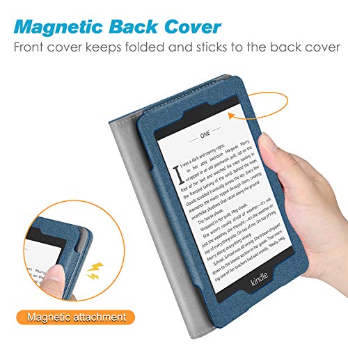 Fintie Stand Case for 6" Kindle Paperwhite 10th Gen 2018, Twilight Blue - color: Twilight Blue