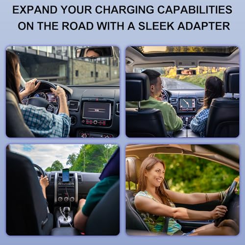 J&D USB C Male to 12V Car Cigarette Lighter Socket Female Converter Cable, 12V 18W Power Cable for Dash Cam, GPS, Car LED Light Strips, Blue, 1 ft - color: Blue, size: 1 ft