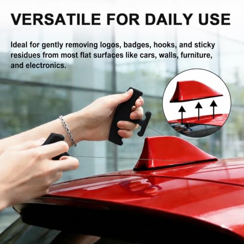 PSLER Car Emblem Removal Tool, Plate Line Badge Remover - color: Black