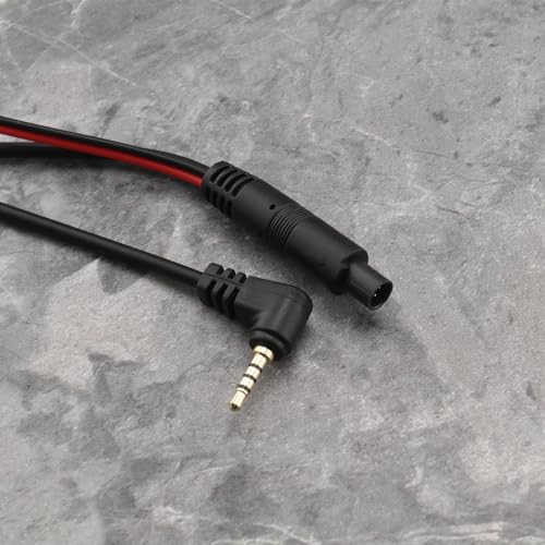 ECSiNG 10m Car Camera Extension Cables 2.5mm Male to 4 Pin Backup Camera Cord Dash Cam Reverse Camera Extension Cables for Car Truck Motorhome Bus Van Black