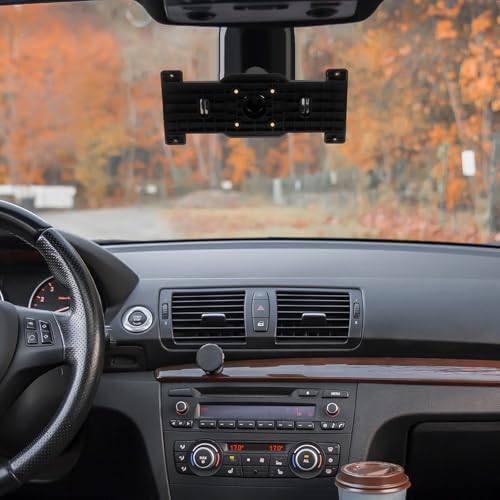 Ipetboom Rearview Mirror Bracket Dash Cam Mount Kit Rear View Mirror Holder with Back Plate Panel and Screws Compatible with Hiac 2008-2011 for Stable Vehicle Installation