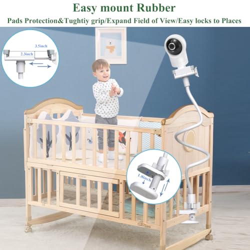Baby Camera Monitor Mount Stand Holder Compatible with VTech VM924/ 901/928HD /5263/5755 /5764HD /7764HD/5766/5263/BM5254/ RM5755/ Leapfrog LF920HD/RM7768HD/LF815HD/LF1726FHD /LF2413 Camera - size: 33.45" for VTech/Leapfrog Camera