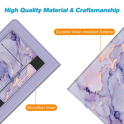 Fintie Stand Case for 6" Kindle Paperwhite 10th Gen 2018, Lilac Marble - color: lilac marble