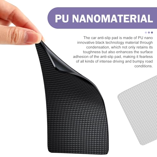 Car Dashboard Anti-Slip Mat, 10.6" x 5.9" Multifunctional Magic Sticky Adhesive Pad, Universal Non Slip Car Dash Grip Pad for Phones, Coins, Keys, Sunglasses, Electronic