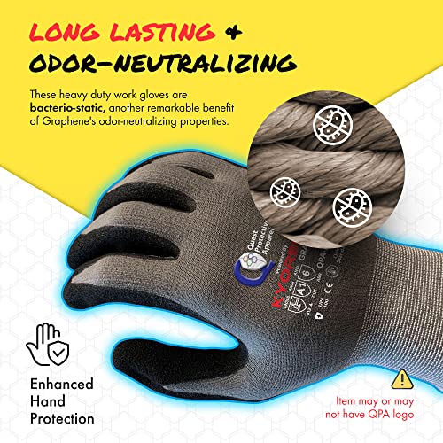 Quest Protective Apparel Cut Resistant Work Gloves (ANSI A1) – Lightweight Gloves for Gardening,DIY,Mechanical & General Handling – Breathable Grip Gloves for Men & Women – X-Large, Pack of 3 - size: X-Large, style: Pack of 3
